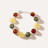 Round Candy Amber Bracelet — Baltic amber and sterling silver jewellery by Baltic Beauty