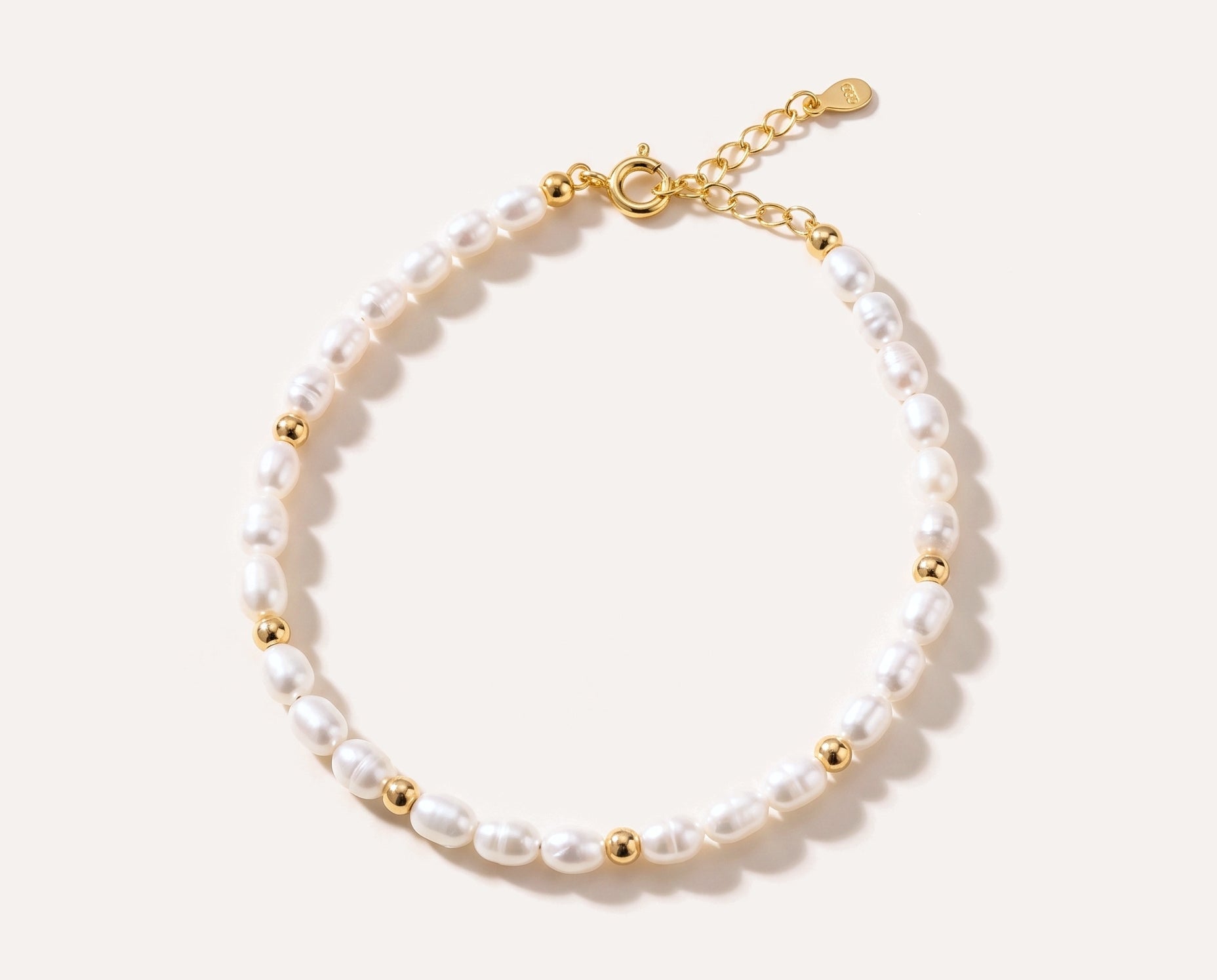 Seed Beaded Pearl Bracelet — Baltic amber and sterling silver jewellery by Baltic Beauty