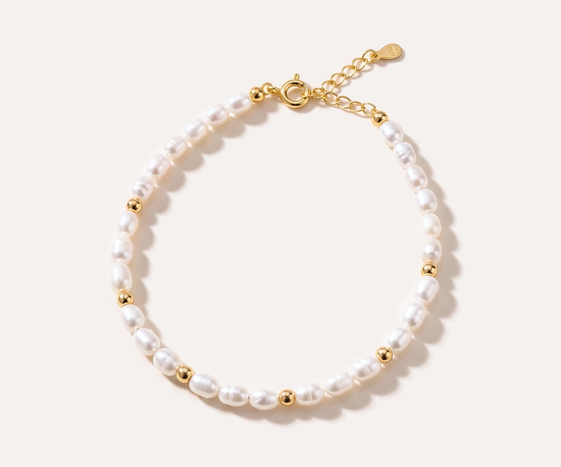 Seed Beaded Pearl Bracelet — Baltic amber and sterling silver jewellery by Baltic Beauty
