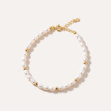 Seed Beaded Pearl Bracelet — Baltic amber and sterling silver jewellery by Baltic Beauty