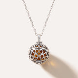 Silver Filigree Locket Necklace — Baltic amber and sterling silver jewellery by Baltic Beauty