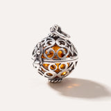 Silver Filigree Locket Necklace — Baltic amber and sterling silver jewellery by Baltic Beauty