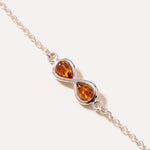 Silver Link Chain Infinity Bracelet — Baltic amber and sterling silver jewellery by Baltic Beauty