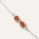 Silver Link Chain Infinity Bracelet — Baltic amber and sterling silver jewellery by Baltic Beauty