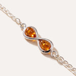 Silver Link Chain Infinity Bracelet — Baltic amber and sterling silver jewellery by Baltic Beauty