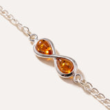 Silver Link Chain Infinity Bracelet — Baltic amber and sterling silver jewellery by Baltic Beauty