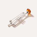 Silver Trumpet Brooch — Baltic amber and sterling silver jewellery by Baltic Beauty