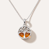 Mini Tree of Life Pendant — Baltic amber and sterling silver jewellery by Baltic Beauty