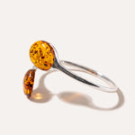 Statement Amber Torque Bangle — Baltic amber and sterling silver jewellery by Baltic Beauty