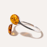 Statement Amber Torque Bangle — Baltic amber and sterling silver jewellery by Baltic Beauty