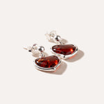 Subtle Heart Earrings — Baltic amber and sterling silver jewellery by Baltic Beauty