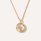 Sun and the Stars Mother of Pearl Necklace — Baltic amber and sterling silver jewellery by Baltic Beauty