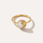 Sun Mother of Pearl Ring — Baltic amber and sterling silver jewellery by Baltic Beauty