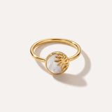 Sun Mother of Pearl Ring — Baltic amber and sterling silver jewellery by Baltic Beauty