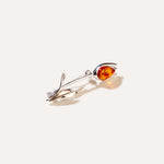 Tulip Amber Brooch — Baltic amber and sterling silver jewellery by Baltic Beauty