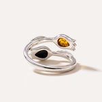 Two Tone Amber Tulip Ring — Baltic amber and sterling silver jewellery by Baltic Beauty