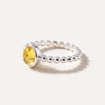 Yellow Amber Bubble Stacking Ring — Baltic amber and sterling silver jewellery by Baltic Beauty