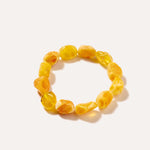 Yellow Tone Unisex Bracelet — Baltic amber and sterling silver jewellery by Baltic Beauty