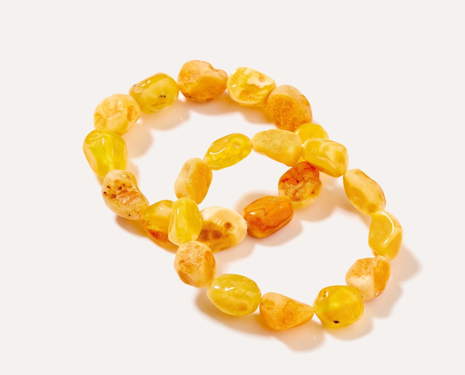 Yellow Tone Unisex Bracelet — Baltic amber and sterling silver jewellery by Baltic Beauty