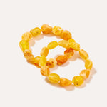 Yellow Tone Unisex Bracelet — Baltic amber and sterling silver jewellery by Baltic Beauty