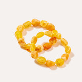 Yellow Tone Unisex Bracelet — Baltic amber and sterling silver jewellery by Baltic Beauty