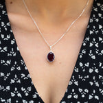 Demi Cherry Amber Drop Pendant- Necklaces- Baltic Beauty