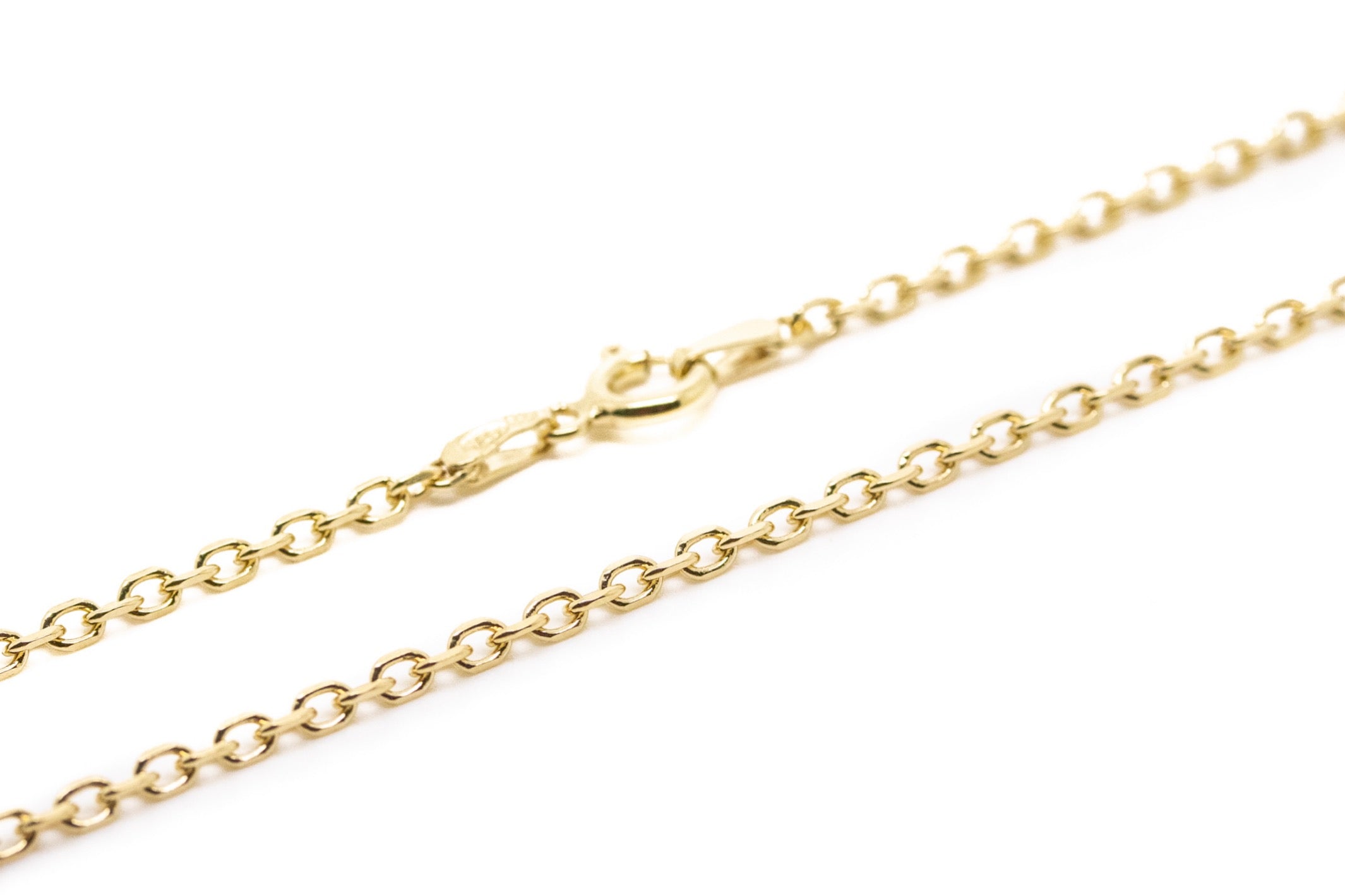 17.5" Gold Plated Anchor Chain- Necklaces- Baltic Beauty