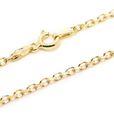 17.5" Gold Plated Anchor Chain- Necklaces- Baltic Beauty