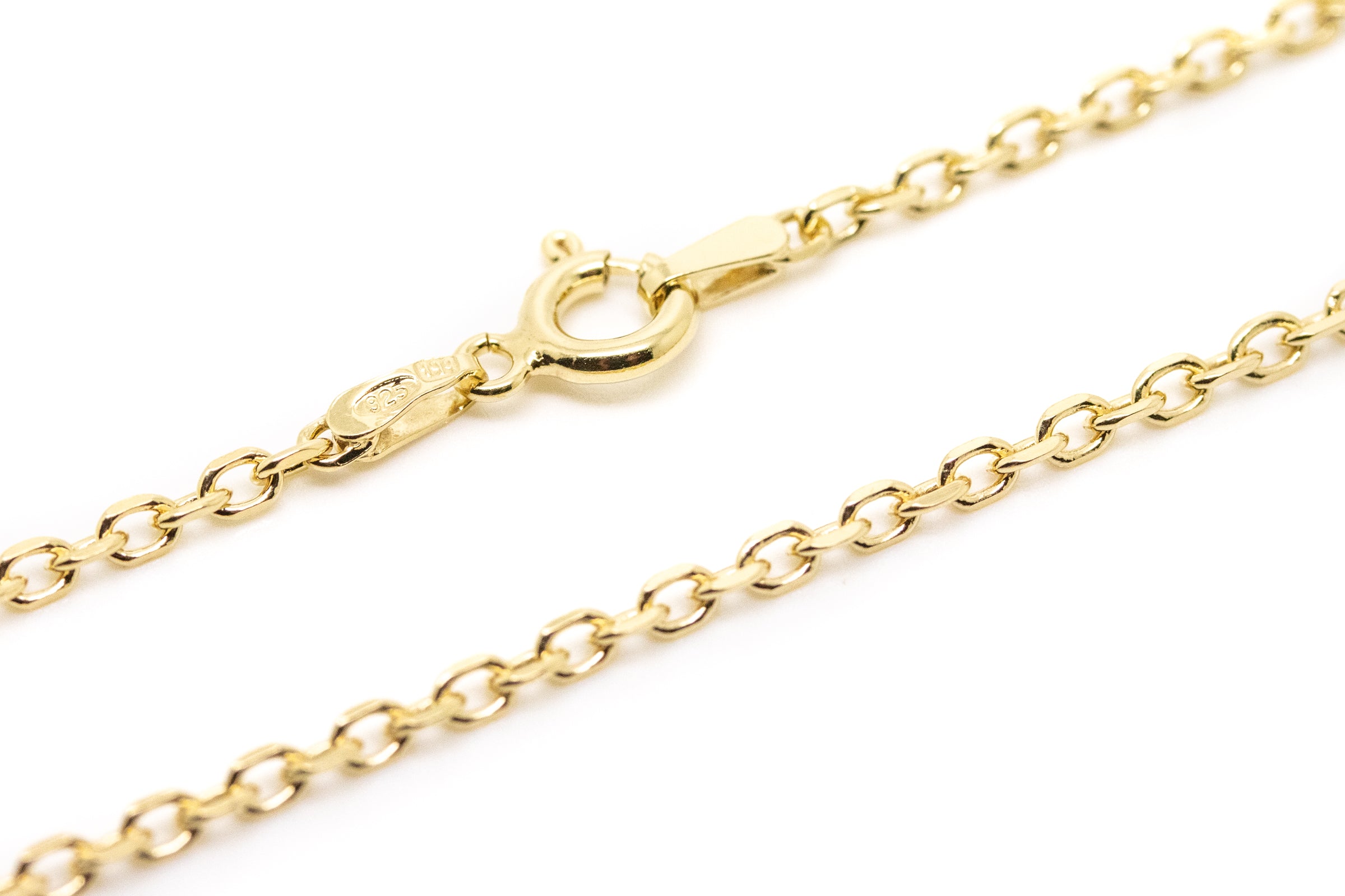 17.5" Gold Plated Anchor Chain- Necklaces- Baltic Beauty