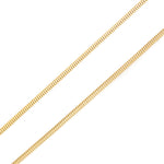 17.5" Gold Plated Snake Chain- Necklaces- Baltic Beauty