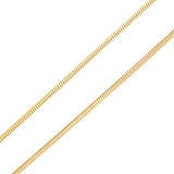 17.5" Gold Plated Snake Chain- Necklaces- Baltic Beauty
