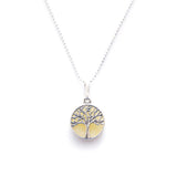 Mini White Amber Tree of Life Pendant- Necklaces- Baltic Beauty