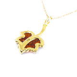 Gold Plated Maple Leaf Charm Pendant- Necklaces- Baltic Beauty