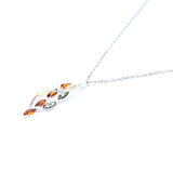Multicolour Intertwined Pendant- Necklaces- Baltic Beauty