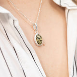 Mini Green Amber Quintessence Pendant- Necklaces- Baltic Beauty