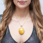 OOAK Butterscotch Reverse Filigree Pendant- Necklaces- Baltic Beauty