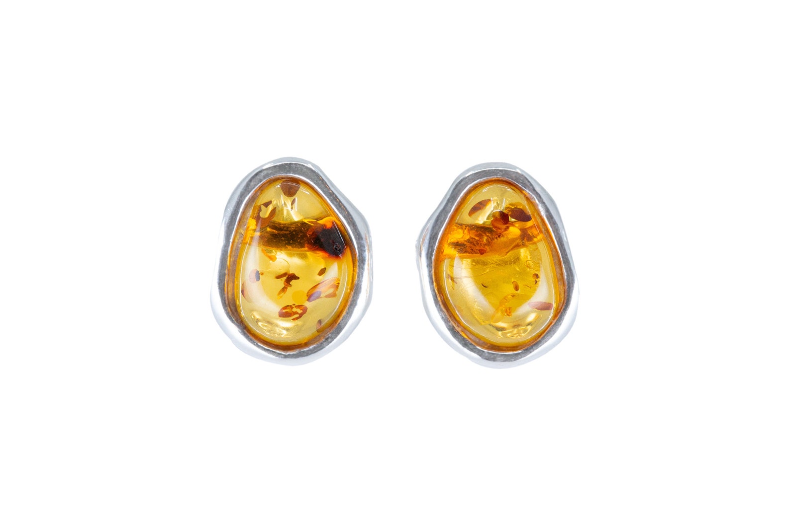 Baltic amber hot sale stud earrings