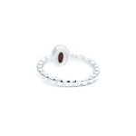 Cherry Amber Bubble Stacking Ring- Rings- Baltic Beauty