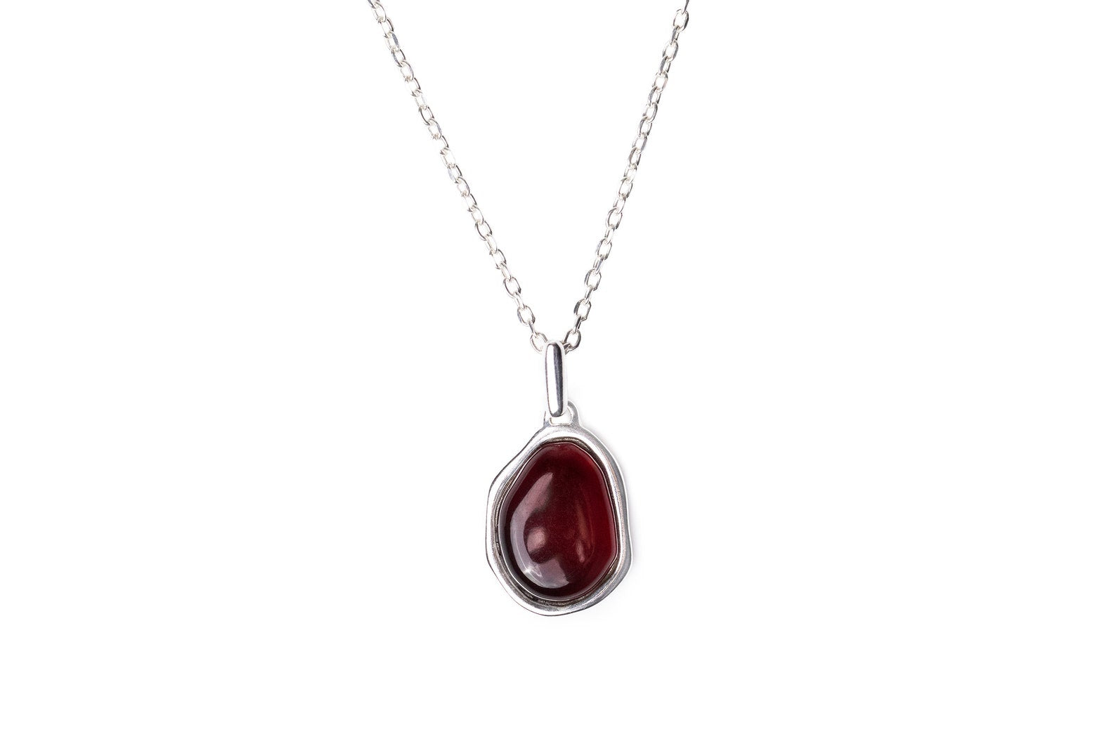 Cherry Amber ELEMENT Pendant Necklace- Necklaces- Baltic Beauty