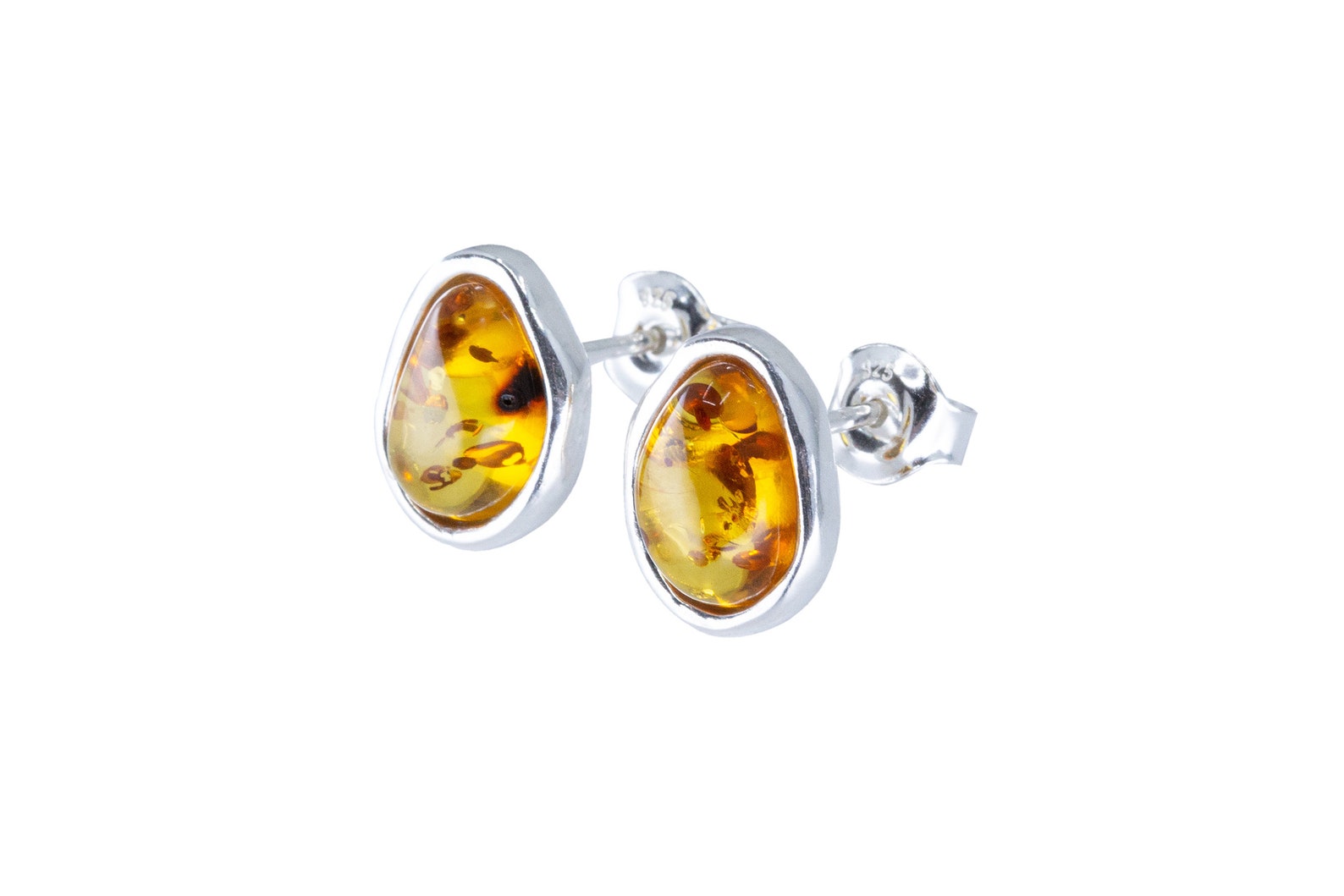 Amber ELEMENTS Stud Earrings- Earrings- Baltic Beauty