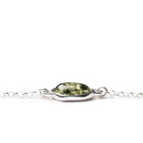 Green Amber ELEMENT Link Chain Bracelet- Bracelets- Baltic Beauty