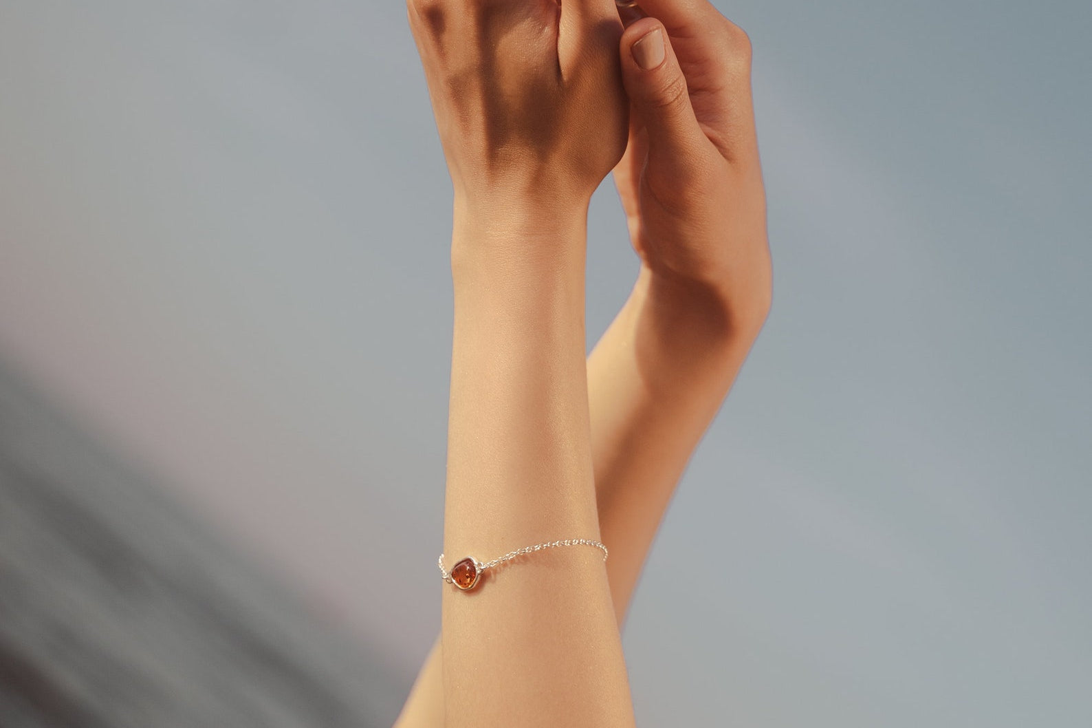 Amber ELEMENT Link Chain Bracelet- Bracelets- Baltic Beauty