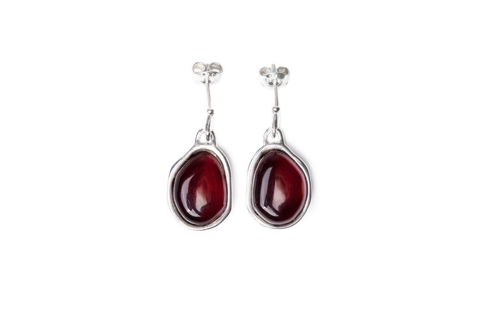 Cherry Amber ELEMENTS Drop Earrings- Earrings- Baltic Beauty