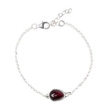 Cherry Amber ELEMENT Link Chain Bracelet- Bracelets- Baltic Beauty