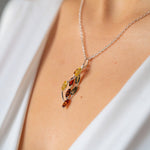 Multicolour Intertwined Pendant- Necklaces- Baltic Beauty