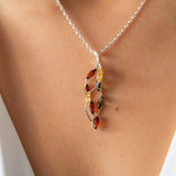 Multicolour Intertwined Pendant- Necklaces- Baltic Beauty