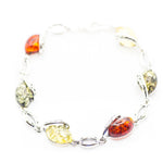 Multicolour Celtic Amber Bracelet- Bracelets- Baltic Beauty
