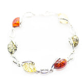 Multicolour Celtic Amber Bracelet- Bracelets- Baltic Beauty