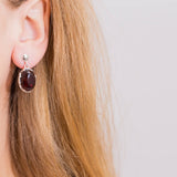 Demi Cherry Red Amber Drop Earrings- Earrings- Baltic Beauty