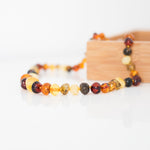 Polished Nugget Amber Bead Necklace- Necklaces- Baltic Beauty